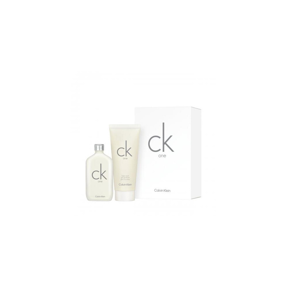 Ck One 2 Pcs Set: 1.6 Eau De Toilette + 3.3 Body Wash