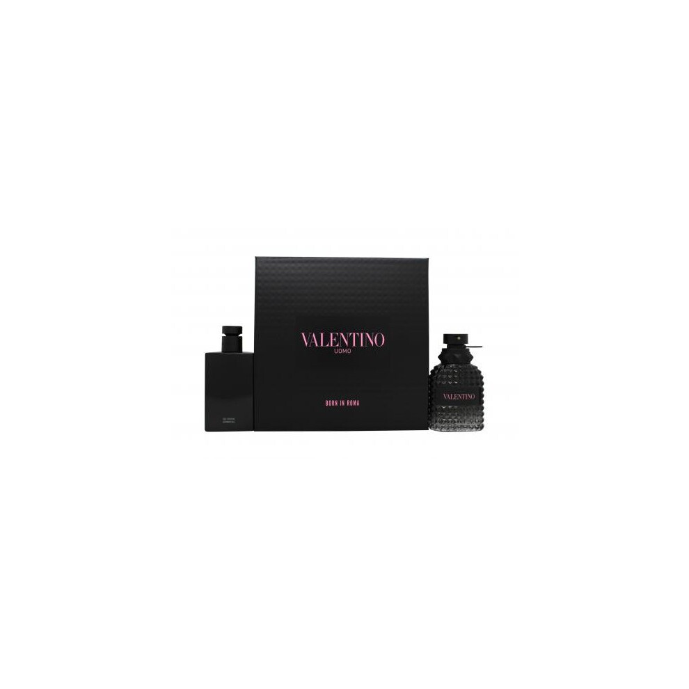 Valentino Uomo Born In Roma 2 Pcs Set: 1.7 Eau De Toilette + 3.4 Shower Gel