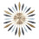 Living And Home 55CM Large Metal Starburst Decorative Wall Clock 3