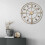 Living And Home 60CM Large Gold Metal Roman Numerals Wall Clock 1