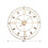 Living And Home 60CM Large Gold Metal Roman Numerals Wall Clock 5