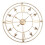 Living And Home 60CM Large Gold Metal Roman Numerals Wall Clock 3