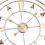 Living And Home 60CM Large Gold Metal Roman Numerals Wall Clock 7