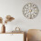 Living And Home 60CM Large Gold Metal Roman Numerals Wall Clock 2