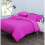 (Double (200x200 cm)) Reversible Plain Duvet Cover Purple Bedding Sets 2