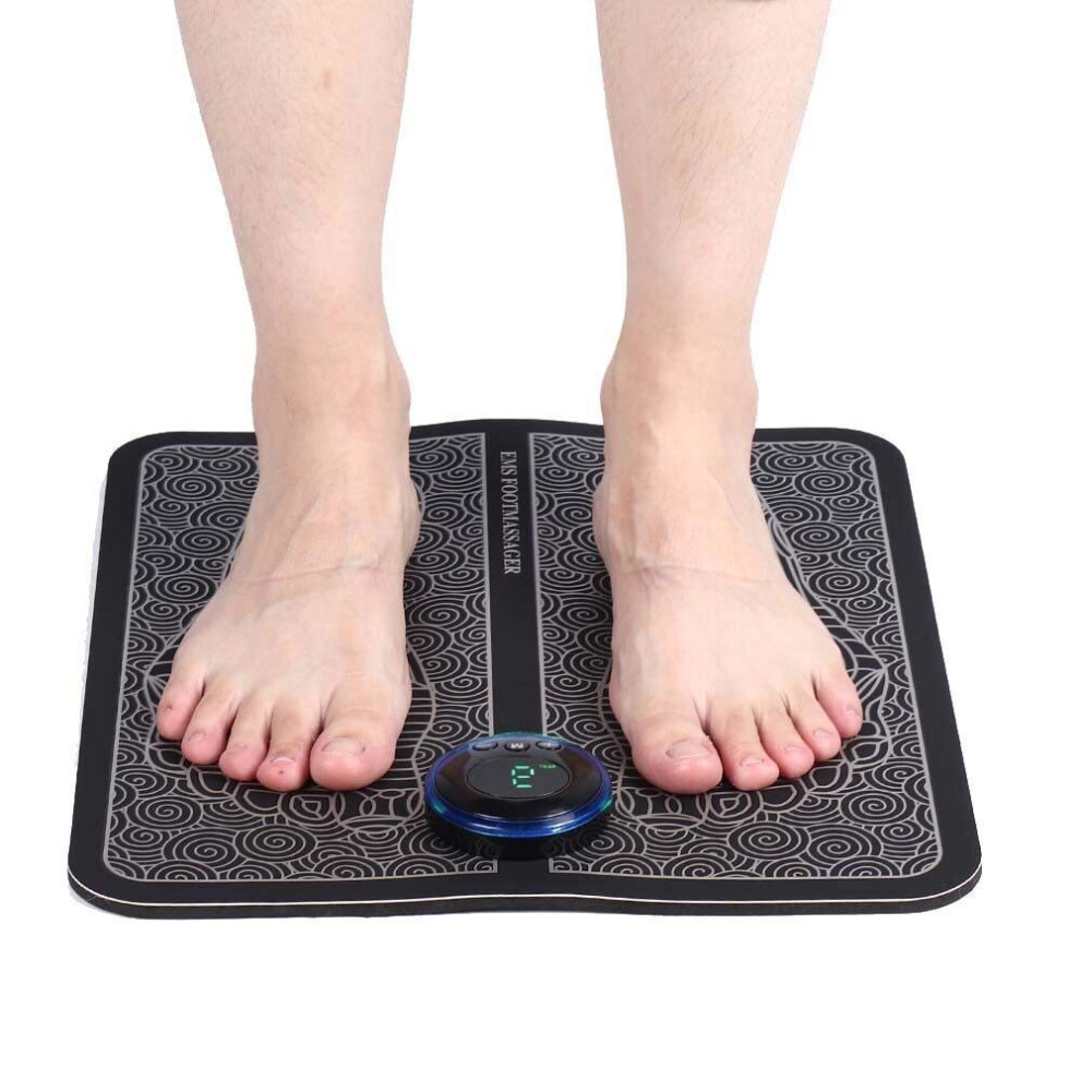 Mengzhituo Ems Electric Foot Stimulator Massager, Folding Full Automatic Electric Massage Mat, Foot Circulation For Adult(Rechargeable)