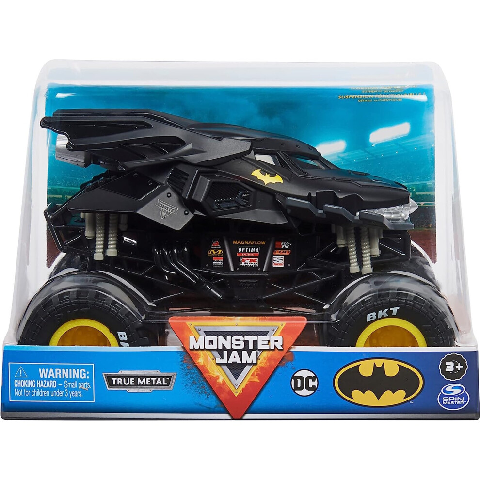 Monster Jam, Official Batman Monster Truck, Collector Die-Cast Vehicle, 1:24 Scale