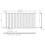 Anthracite Designer Radiator Horizontal Oval Column Single Panel Rad 600x1200mm 7