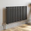 Anthracite Designer Radiator Horizontal Oval Column Single Panel Rad 600x1200mm 2