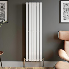 Designer Radiator Vertical White Flat Panel Rads Single Panel 1600x452mm