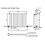 Horizontal Oval Column Designer Radiator Single Panel Rad Anthracite 600x780mm 8