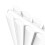Designer Radiator Vertical White Oval Column Rads Double Panel 1600x240mm 5