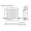 Horizontal Oval Column Designer Radiator Single Panel Rad Anthracite 600x780mm 9