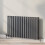 Horizontal Oval Column Designer Radiator Single Panel Rad Anthracite 600x1020mm 6