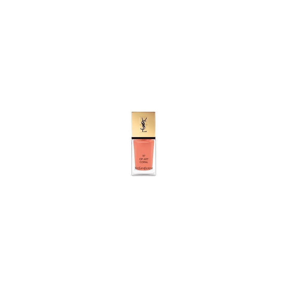 Ysl La Laque Couture 0.34 #97 Op Art Coral For Women