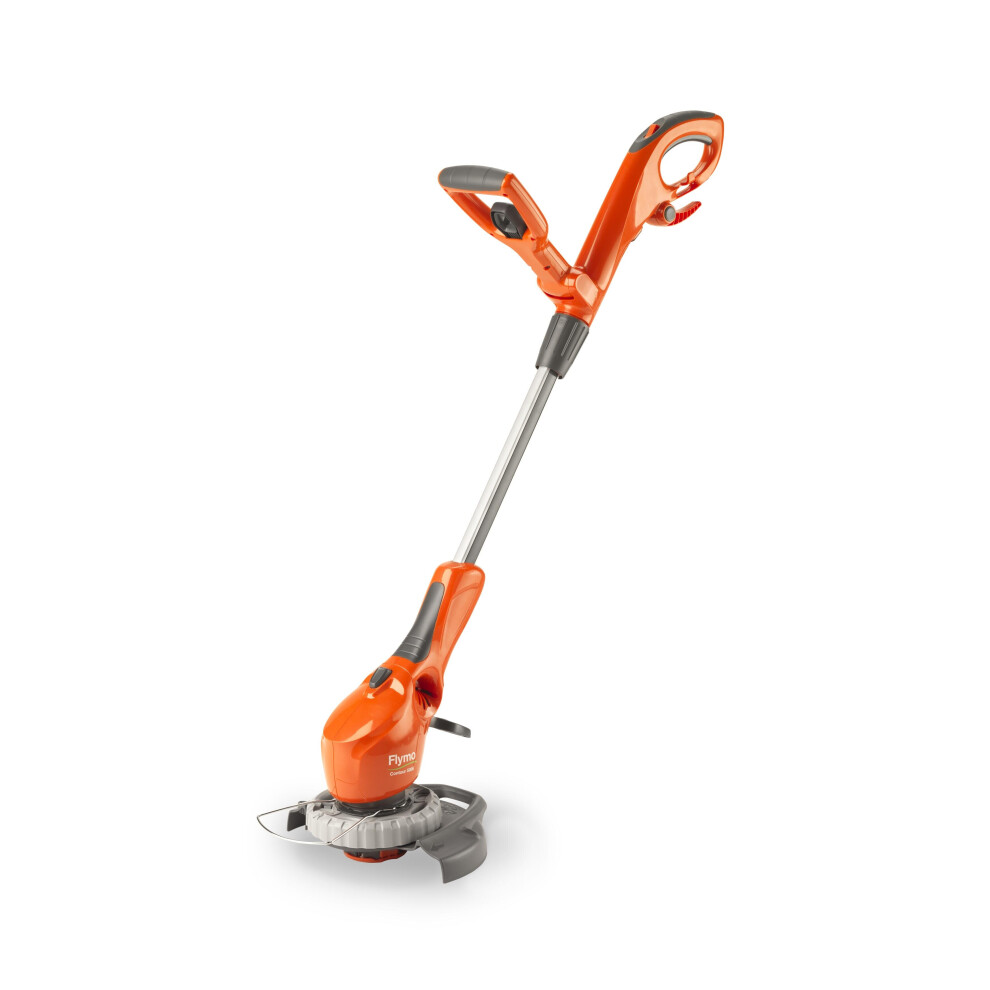 Flymo Contour 500E Electric Grass Trimmer and Edger, 500 W, Cutting Width 25 cm, Orange
