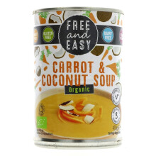 Free & Easy Carrot & Coconut Soup 400g ( pack of 6 )
