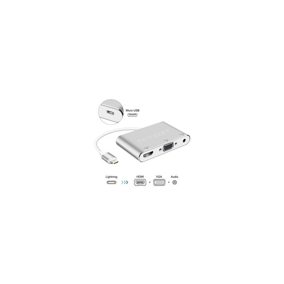 Lightning to HDMI VGA 3.5mm audio adapter