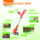 Flymo Flymo Contour 500E Electric Grass Trimmer and Edger, 500 W, Cutting Width 25 cm, Orange 2