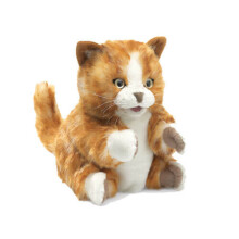 Folkmanis Orange Tabby Kitten Hand Puppet Orange White 1 EA