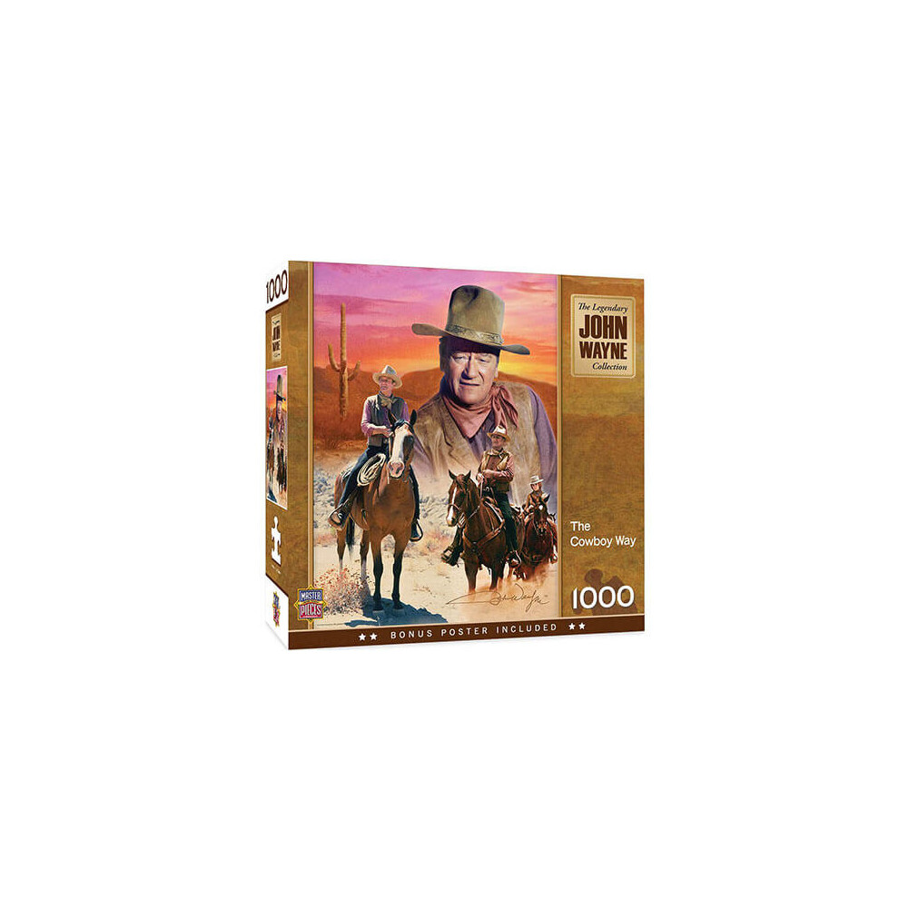 MasterPieces John Wayne The Cowboy Way 1000 Piece Jigsaw Puzzle