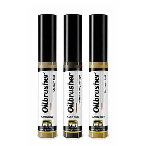 Ammo by Mig Oilbrushers Set - Soil Colors Set