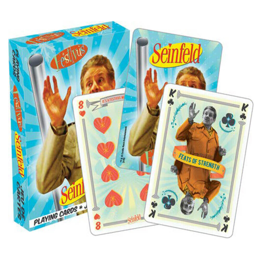 Photos - Board Game Aquarius Playing Card - Seinfeld - Festivus Poker Games New Licensed 52377 