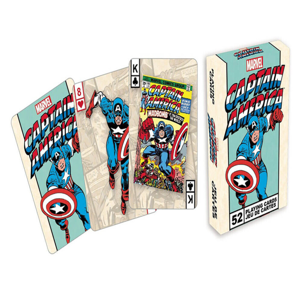 Playing Card - Marvel - Captain Amercia Poker Licensed Gifts Toys 52250