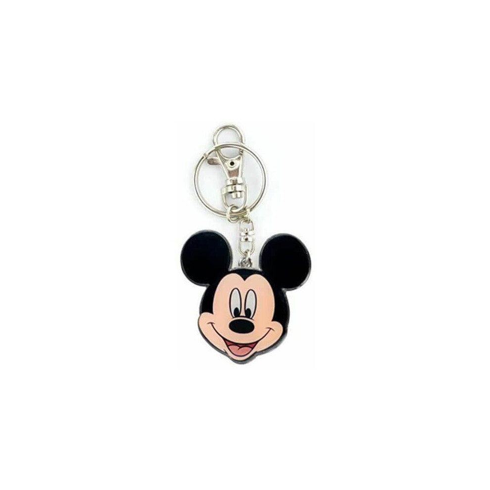 Metal Key Chain - Disney - Mickey Mouse - Two Sided Colored Pewter 24561