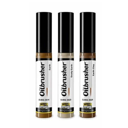 Ammo by Mig Oilbrushers Set - Earth Colors Set: