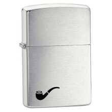 Zippo Pipe Lighter Brushed Chrome Lighter