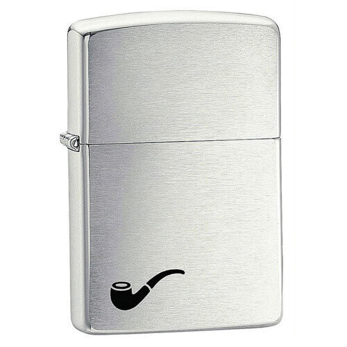 Zippo Zippo Pipe Lighter Brushed Chrome Lighter