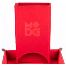 Metallic Dice Games LIC541 Fold Up Velvet Dice Tower, Red - Board Game