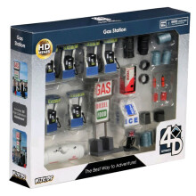 WizKids WZK73924 4D Gas Station Settings Game