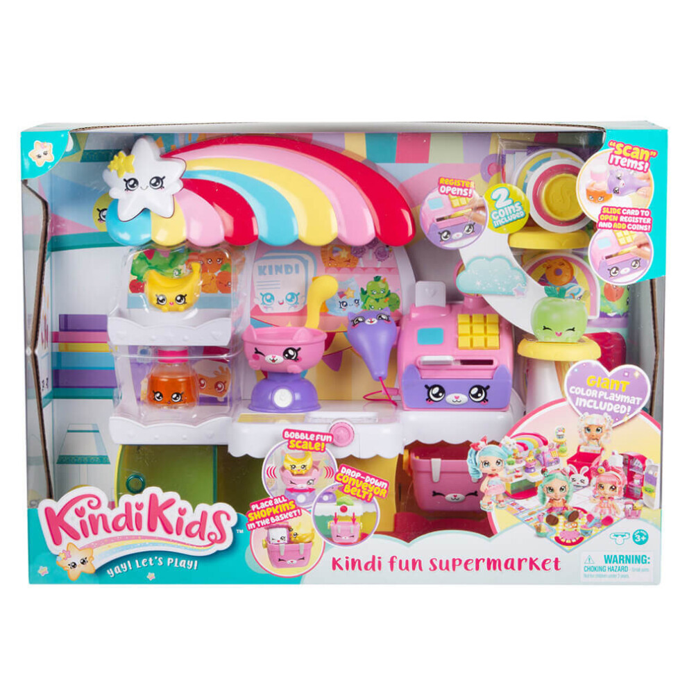 Kindi Kids Kitty Petkin Supermarket with Playmat - Shopkins A Bananas Shopkin