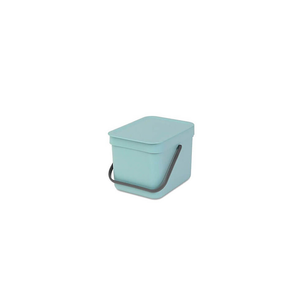 Brabantia Sort And Go Food Waste Caddy, Plastic, 6 L - Mint Green