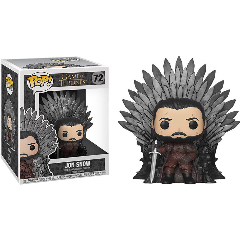 Funko POP DELUXE: Game of Thrones - Jon Snow Sitting on Throne Collectible Figure