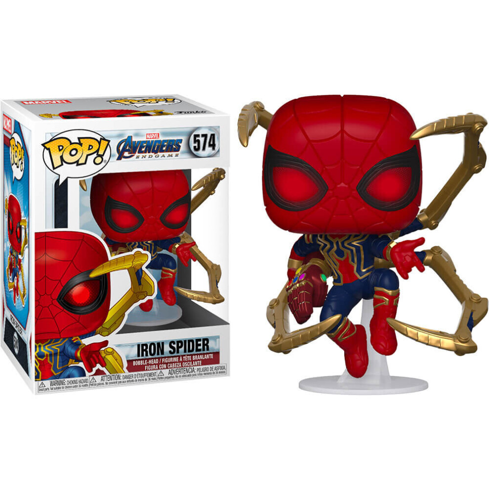 Funko POP Marvel: Endgame- Iron Spider With Nano Gauntlet Collectible Figure