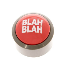 (Blah Blah Button) Novelty Funny Sound Alert Button Flashing Light Desktop Office Gift Joke Prank