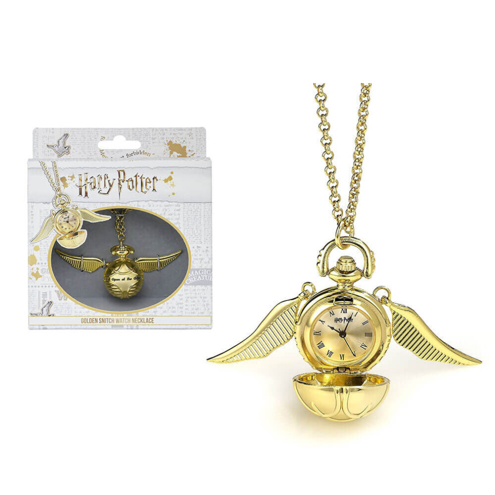 Harry Potter Golden Snitch Watch Necklace