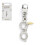 Harry Potter Harry Potter Versilberter Blitz mit Brille Schieber-Charm 1