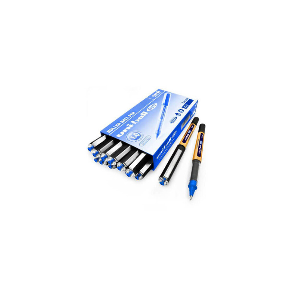 uni-ball Rollerball Pen - UB-150-10 Eye Broad - Black/Blue 12 Pack