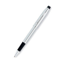 Cross 3504 Century II Lustrous Chrome Rollerball Pen With Medium Nib & Black Ink