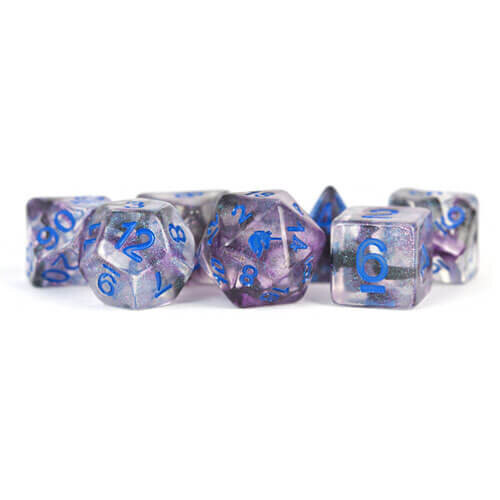 Metallic Dice Games LIC714 Unicorn-Stellar Storm Dice - 7 Piece