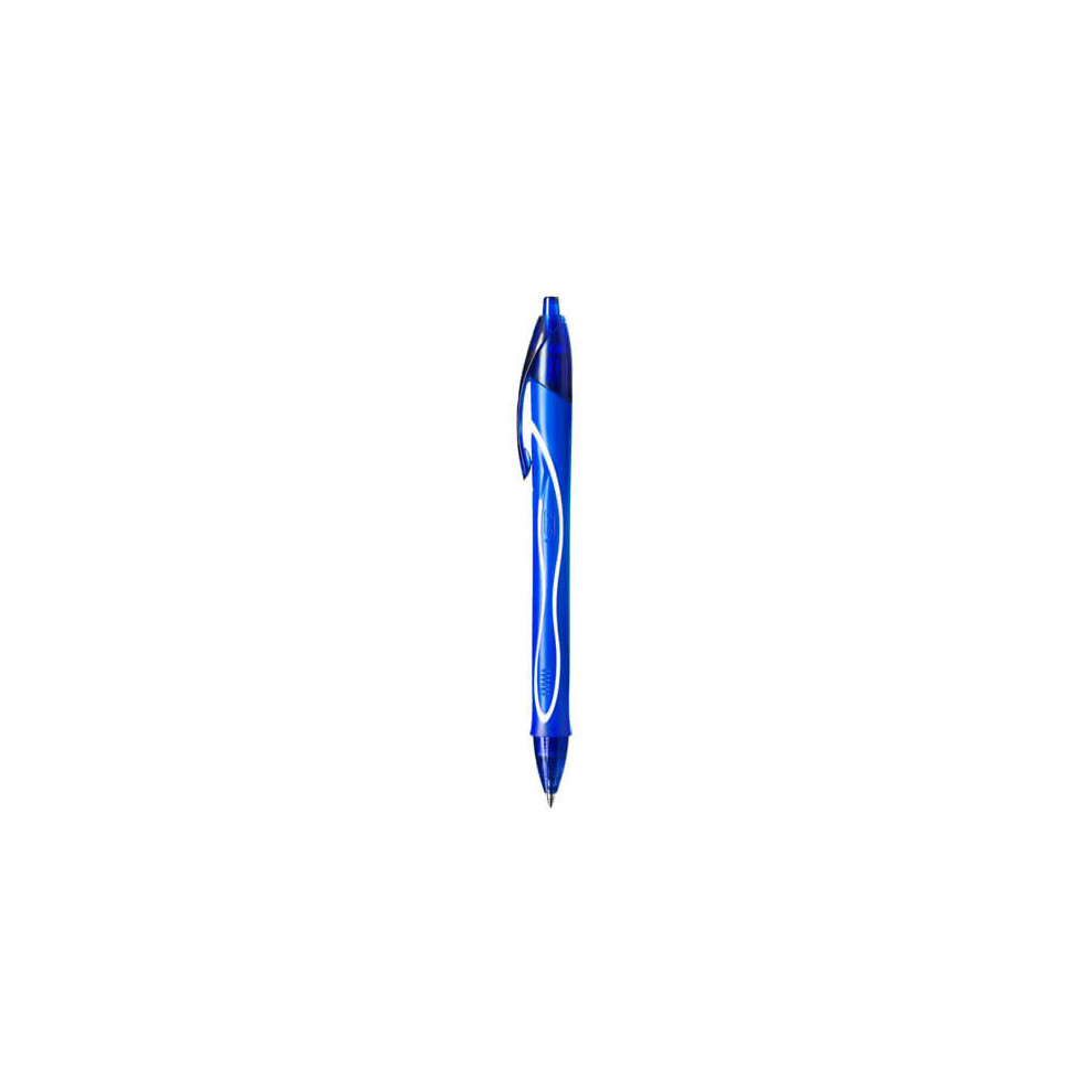 BIC Gel-ocity Quick Dry Blue Clip-on retractable ballpoint pen Medium 12 pc(s)