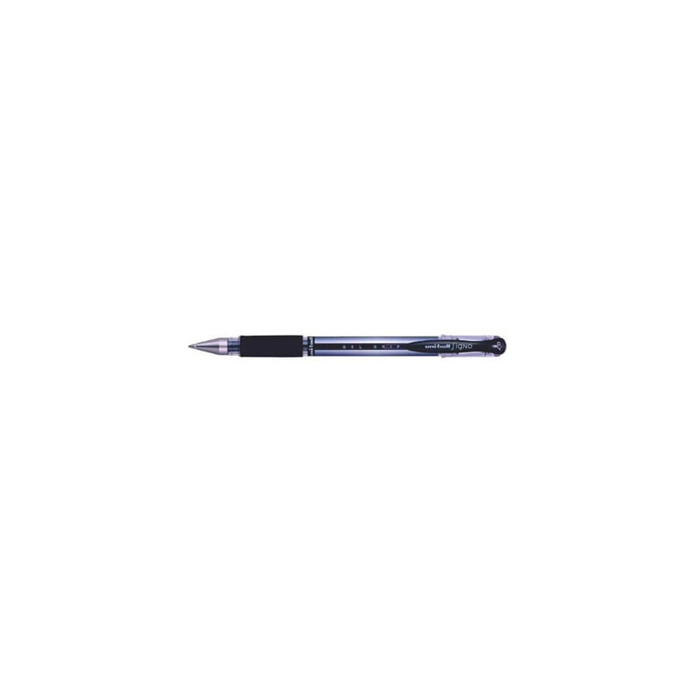Uni-Ball Um151s Signo Gel Rollerball Comfort Grip 0.7Mm Tip 0.5Mm Line Black Ref 751081000 [Pack 12]