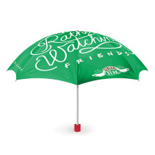 Friends Central Perk Rather Be Watching Compact Umbrella