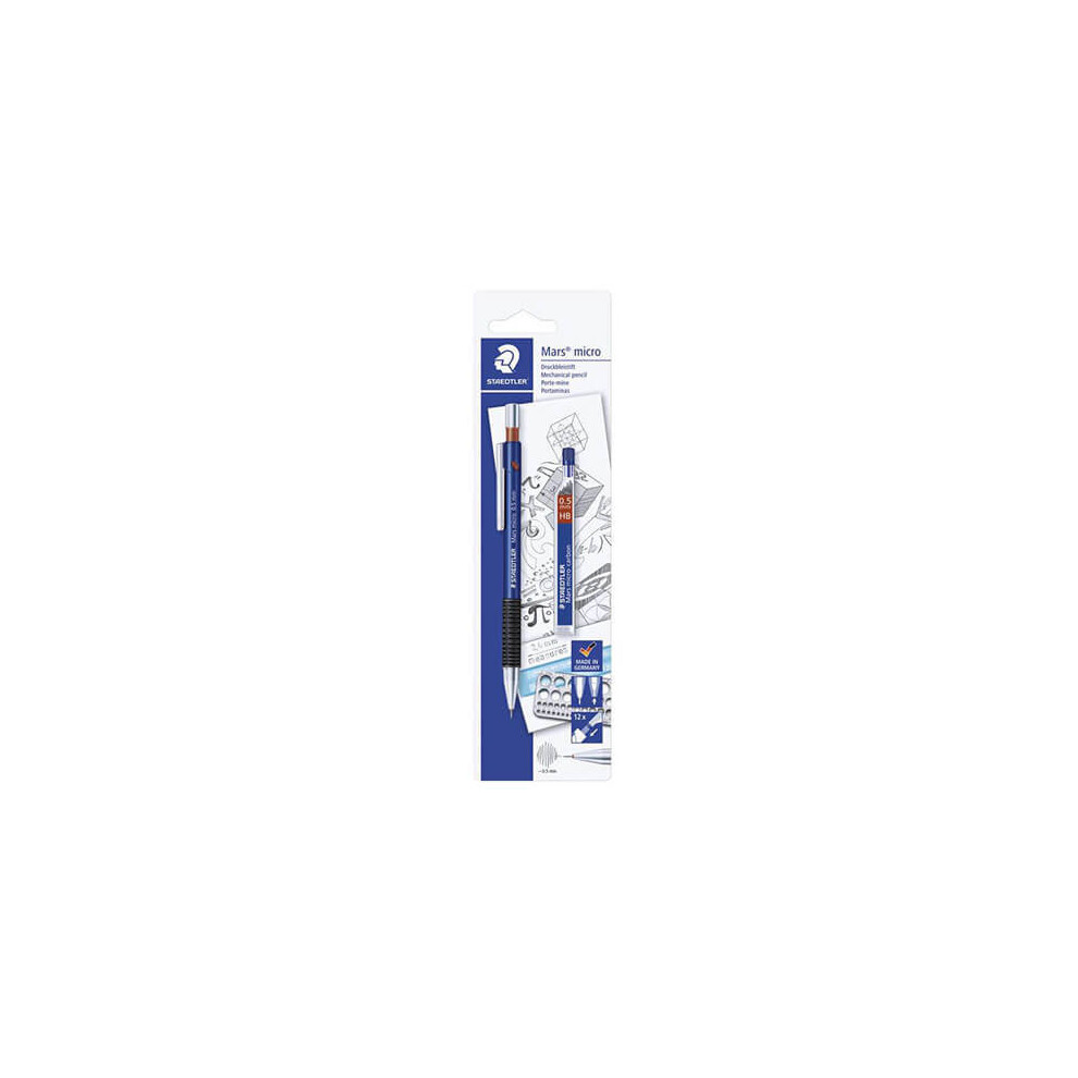 Staedtler 7755Bk25da Mechanical Pencil And Refill 0.5 Blister Package