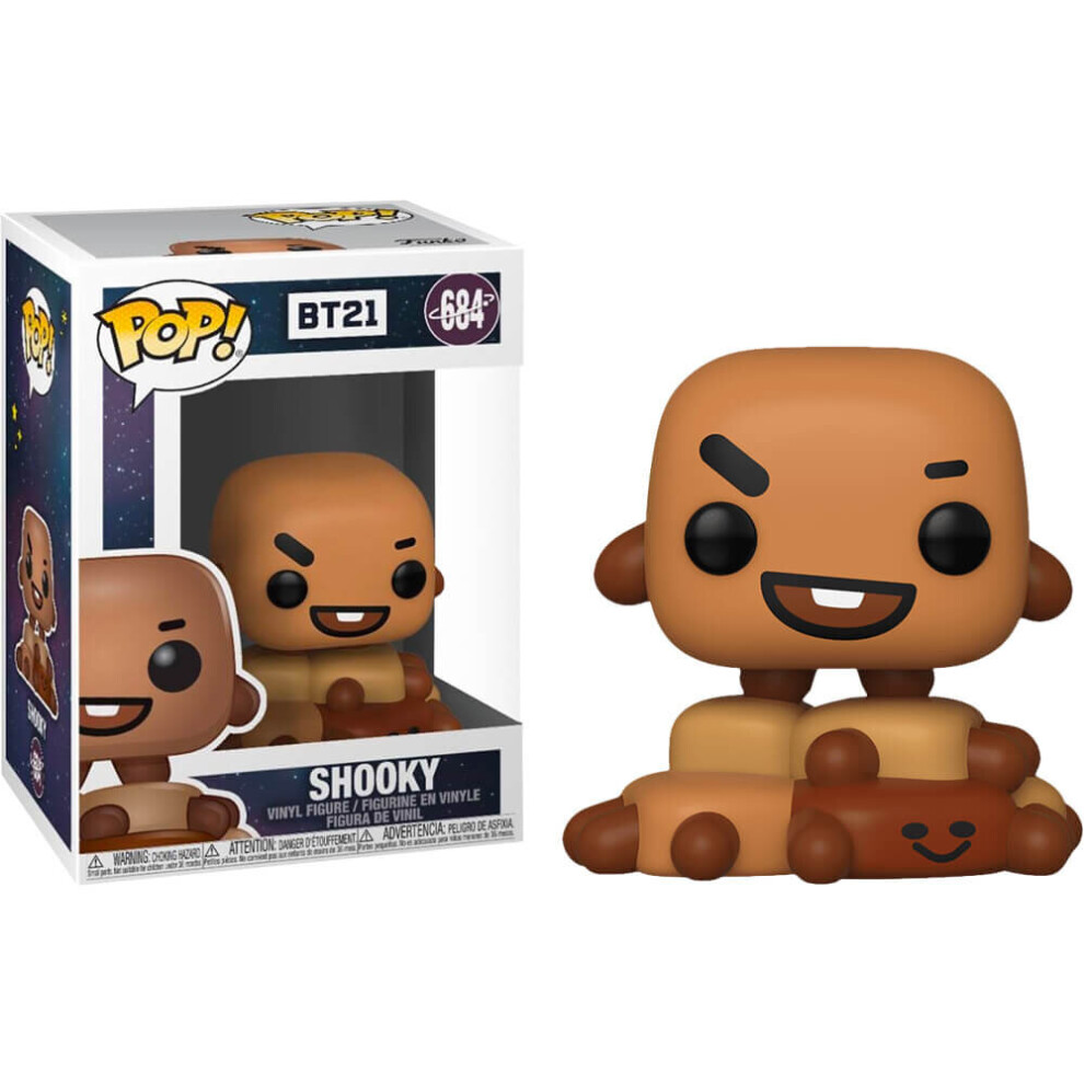 Funko 40239 POP Vinyl Animation: BT21-Shooky BT21 Shooky Collectible Figure, Multicolour