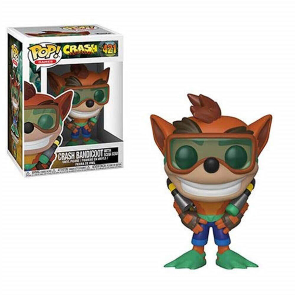 Funko Pop! Games Crash Bandicoot - Crash Bandicoot With Scuba Gear Vinyl Action Figure #421